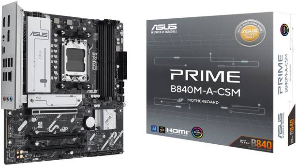 ASUS PRIME B840M-A-CSM AM5Socket Micro-ATX AMD B840 Chipset DDR5 Motherboard for Desktop