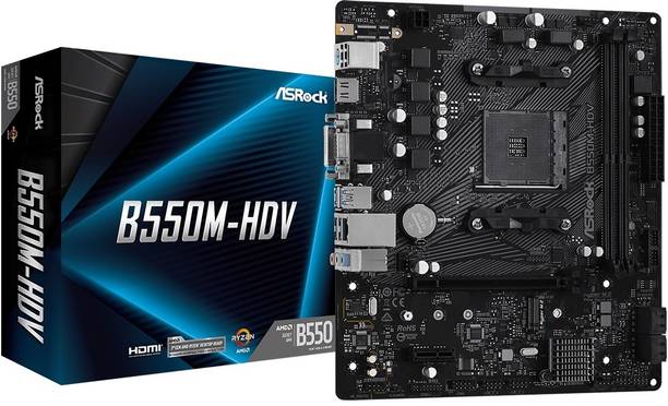 ASRock B550M HDV AM4Socket Micro-ATX AMD B550 Chipset DDR4 Motherboard for Desktop