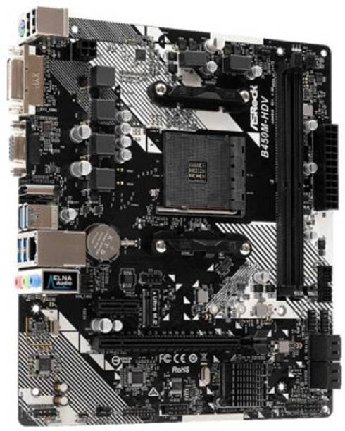 Jmss asr1 AM3Socket MicroBTX AMD B450 Chipset DDR4 Motherboard for Desktop