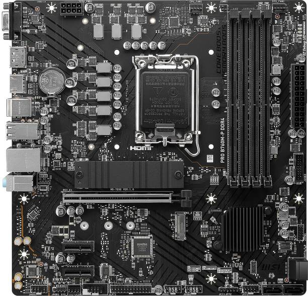 MSI PRO B760M-P DDR4 LGA 1700Socket Micro-ATX Intel B760 Chipset DDR4 Motherboard for Desktop