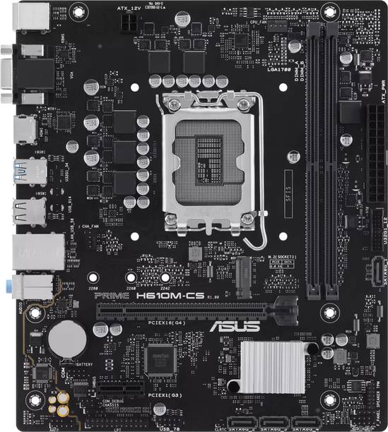 ASUS PRIME H610M-CS LGA 1700Socket Micro-ATX Intel H610 Chipset DDR5 Motherboard for Desktop