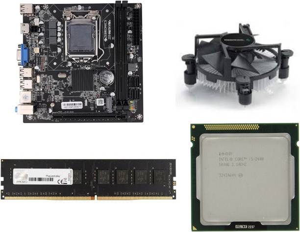 ZEBRONICS H61-i5-8GB-PFAN-COMBO LGA 1155Socket ATX Intel H61 Express  Chipset DDR3 Motherboard for Laptop