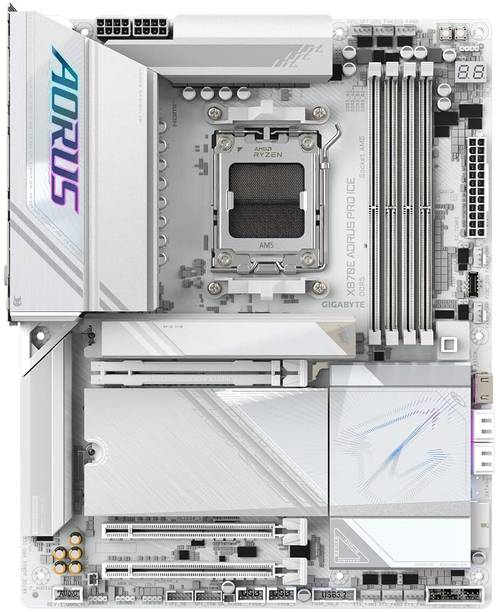 GIGABYTE X870E Aorus Pro Ice WIFI7 AM5Socket ATX AMD X870E Chipset DDR5 Motherboard for Desktop