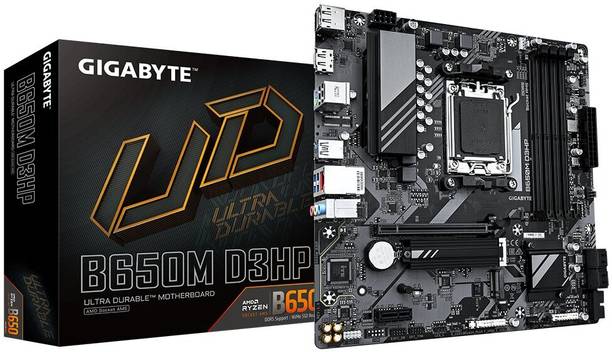 GIGABYTE B650M D3HP AM5Socket Micro-ATX AMD B650 Chipset DDR5 Motherboard for Desktop