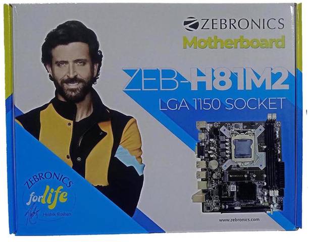 ZEBRONICS ZEB-H81M2 with PCIE M.2 / NVMe Slot (LGA 1150 Socket) Motherboard