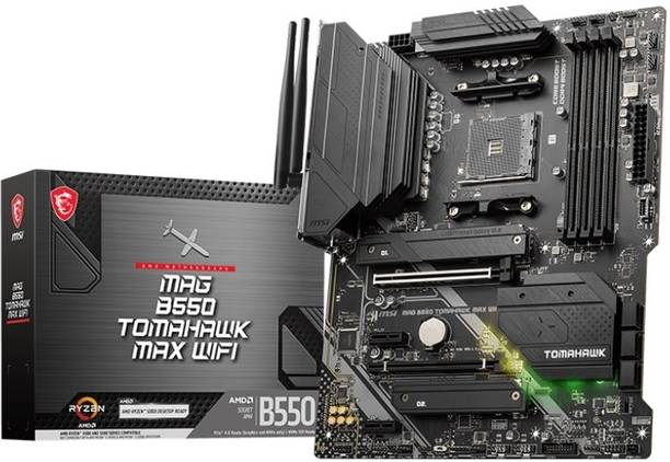MSI MAG B550 Tomahawk MAX WiFi AM4Socket ATX AMD B550 Chipset DDR4 Motherboard for Desktop