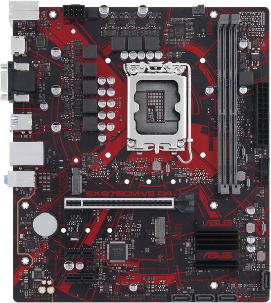 ASUS EX-B760M-V5-D4 LGA 1700Socket Micro-ATX Intel B760 Chipset DDR4 Motherboard for Desktop