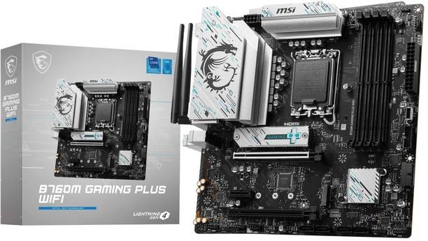 MSI B760M GAMING PLUS WIFI LGA 1700Socket Micro-ATX Intel B760 Chipset DDR5 Motherboard for Desktop