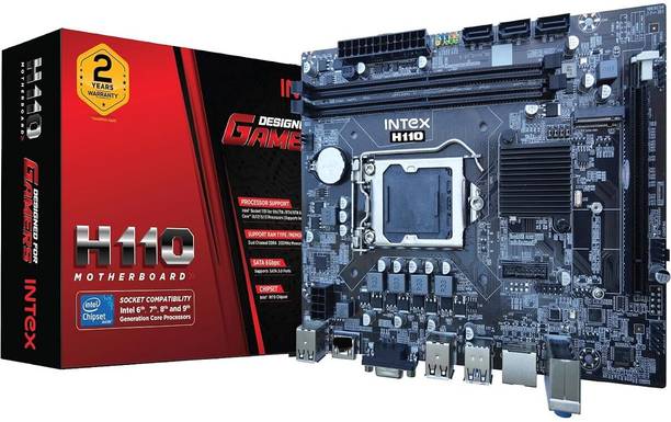 Intex H110 Motherboard LGA1151Socket Micro-ATX Intel H110 Chipset DDR4 Motherboard for Desktop