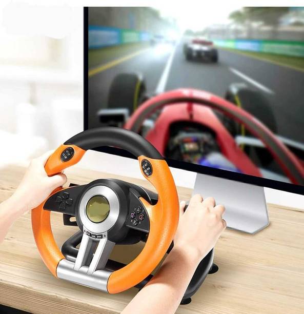 Clubics V3Steering Wheel and Pedals with Brake Pedal Set Car Racing Controller Game 12  Motion Controller
