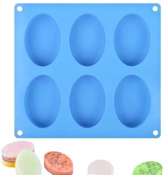 balerion Silicone Bread Mould 100GM Oval Silicone Mold, 1pc Oval Molds for Making Handmade Soap, Chocolate, Soap Candles, Cake, Pudding, Resin Candy Muffin