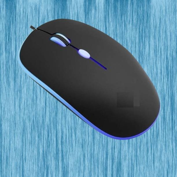 MAKMONI Computer Mouse Wired, Silent USB Mouse - Slim & Compact USB Mouse MB120 Wired Right Handed Optical  Gaming Mouse