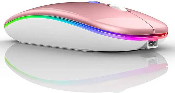 Dezful Lighting Mouse Black Wireless Optical Mouse  with Bluetooth