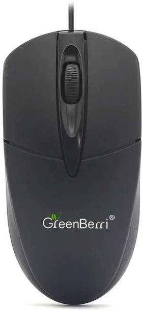 GREENBERRI GB222 Wired Ambidextrous Optical Mouse