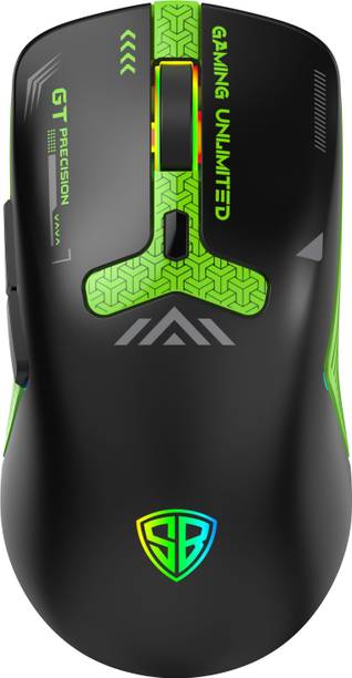 SpinBot Clutch GT500 |4800 DPI Gaming Sensor|42+Hrs battery backup|RGB breathing Effect| Wireless Ergonomic Optical  Gaming Mouse  with Bluetooth