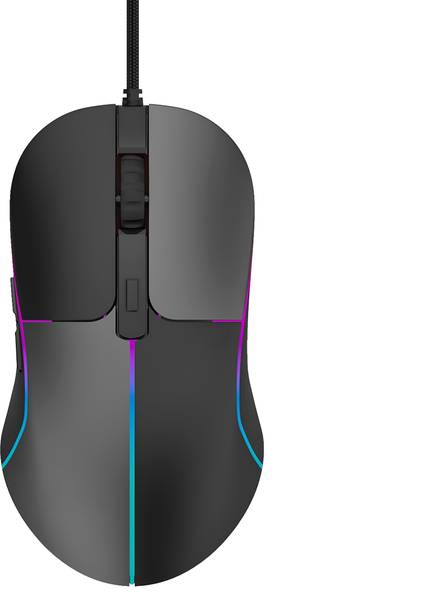 CLUSPEX Customizable 6 RGB Lighting Mode+On/Off, 7 Programmable Buttons, Gaming 6400 DPI Wired Ambidextrous Optical  Gaming Mouse