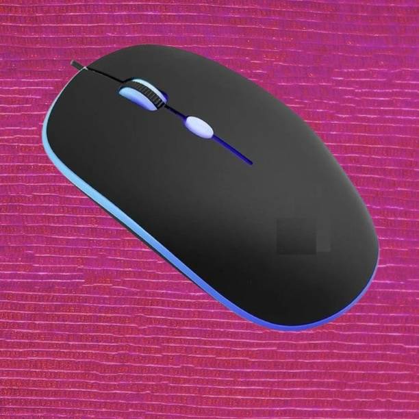 MAKMONI Computer Mouse Wired, Silent USB Mouse - Slim & Compact USB Mouse MB142 Wired Right Handed Optical  Gaming Mouse