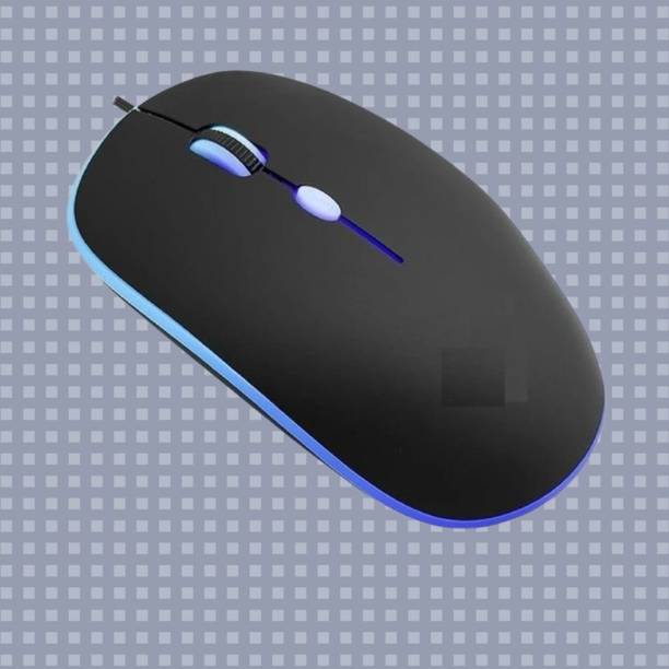 MAKMONI Computer Mouse Wired, Silent USB Mouse - Slim & Compact USB Mouse MB80 Wired Right Handed Optical  Gaming Mouse