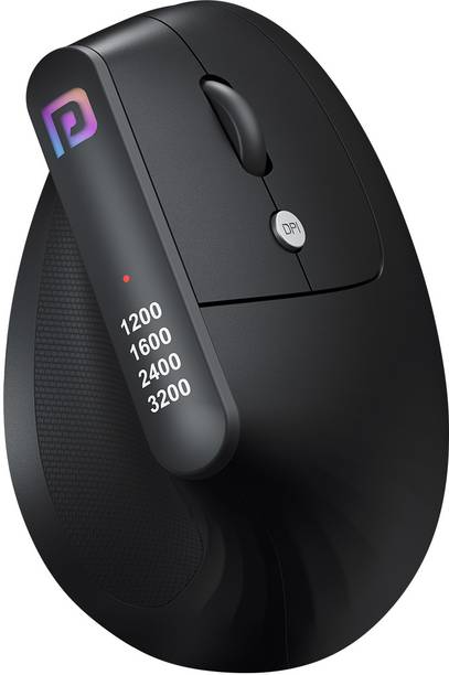 Portronics Toad Ergo Vertical Advanced Ergonomic /6 Button,Supports Wrist and Hand Posture Wireless Ambidextrous Optical Mouse
