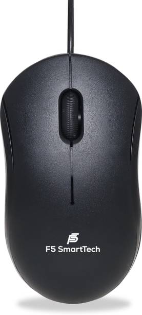 F5 SmartTech Comfort Wired Ambidextrous Optical Mouse