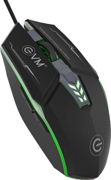 EVM Wired 3500 DPI RGB Gaming Mouse Wired Ambidextrous Touch  Gaming Mouse 6D Buttons, Led Back Lights, Comfort Hand Grip
