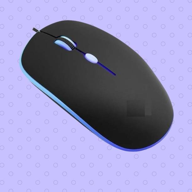 MAKMONI Computer Mouse Wired, Silent USB Mouse - Slim & Compact USB Mouse MB32 Wired Right Handed Optical  Gaming Mouse