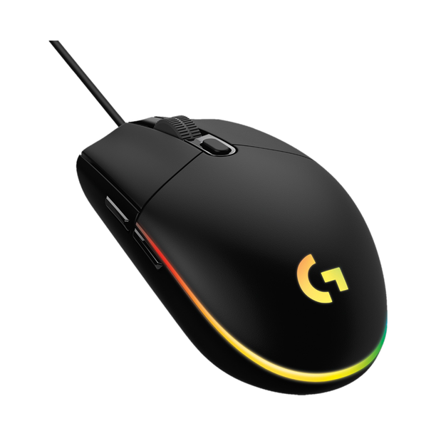 Logitech G102 Wired Ambidextrous Optical  Gaming Mouse Light Sync / Adj DPI Upto 8000, 6 Programmable Buttons, RGB