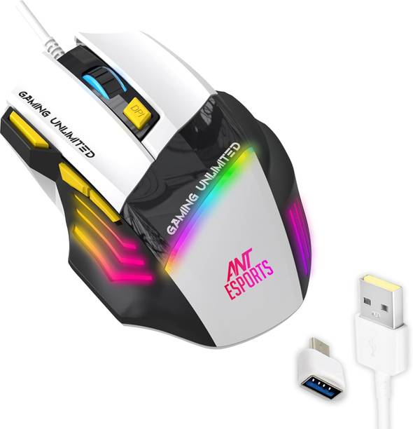 Ant Esports GM100 Wired Ergonomic Optical  Gaming Mouse