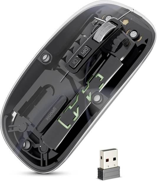 GEONIX Crystal Optical Mouse Right Handed Optical Mouse
