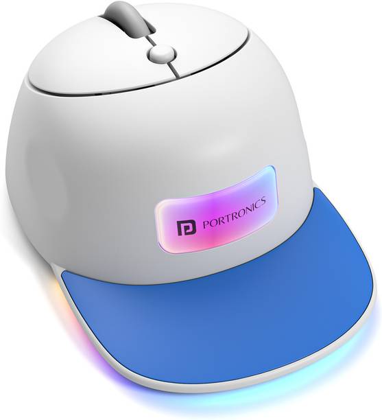 Portronics Toad Cap Wireless Mouse with Bluetooth 5.0 + 2.4GHz Dual Mode & RGB Ambidextrous Optical Mouse