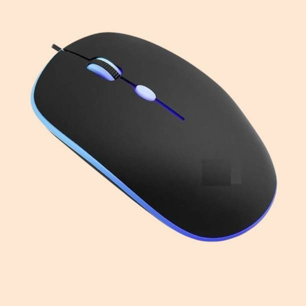 MAKMONI Computer Mouse Wired, Silent USB Mouse - Slim & Compact USB Mouse MB169 Wired Right Handed Optical  Gaming Mouse
