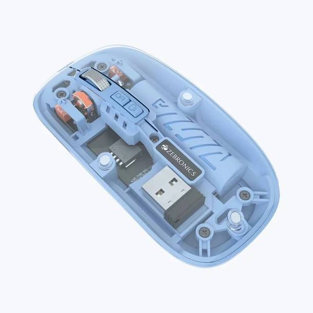 ZEBRONICS Sheer mouse 2.4gbz & BT wireless mouse bluetooth mouse Right Handed Optical Mouse