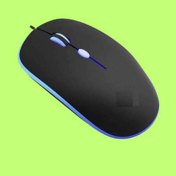 MAKMONI Computer Mouse Wired, Silent USB Mouse - Slim & Compact USB Mouse MB42 Wired Right Handed Optical  Gaming Mouse