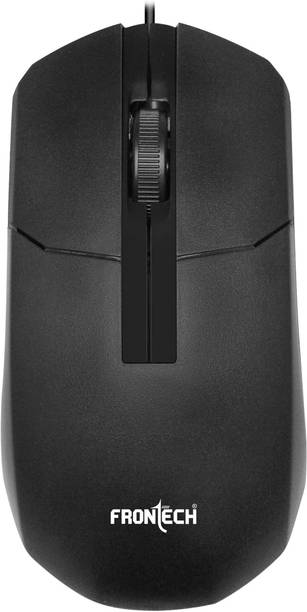 Frontech Wired USB Mouse | 3 Handy Buttons | Scroll Wheel 1000 DPI | MS_0101 Wired Ambidextrous Optical Mouse