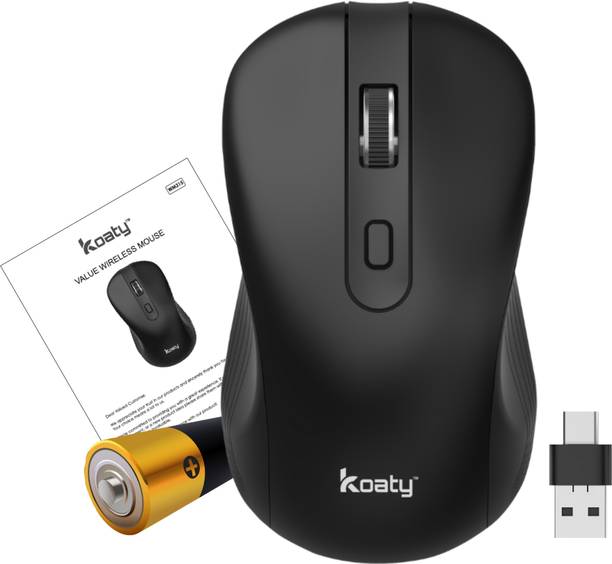 Koaty Value USB C Mouse WM315 Wireless Ambidextrous Optical Gaming Mouse
