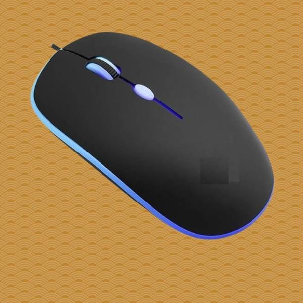 MAKMONI Computer Mouse Wired, Silent USB Mouse - Slim & Compact USB Mouse MB41 Wired Right Handed Optical  Gaming Mouse