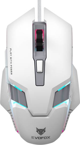 EVOFOX Spectre Wired Ambidextrous Optical  Gaming Mouse 3600 DPI Gaming Sensor and 7 Colours Rainbow Lighting