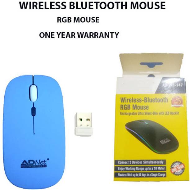 Sastaacha Wireless Mouse 2.4GHZ With Bluetooth 5.0 And USB Dongle Wireless Touch Mouse Wireless Touch Mouse  with Bluetooth