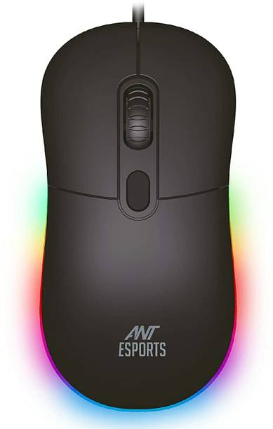 Ant Esports GM40 /RGB LED, Lightweight (115 gms) ,Ergonomic Design, Upto 2400 DPI Wired Ambidextrous Optical  Gaming Mouse