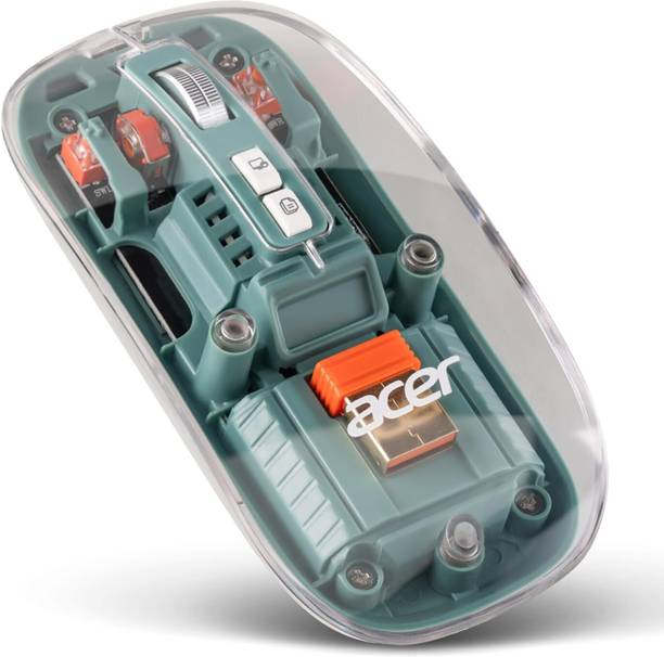Acer Clearview Transparent Mouse with Triple-Mode Connectivity Wireless Ergonomic Optical Mouse  with Bluetooth