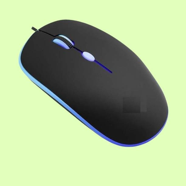 MAKMONI Computer Mouse Wired, Silent USB Mouse - Slim & Compact USB Mouse MB107 Wired Right Handed Optical  Gaming Mouse