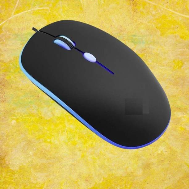 MAKMONI Computer Mouse Wired, Silent USB Mouse - Slim & Compact USB Mouse MB75 Wired Right Handed Optical  Gaming Mouse