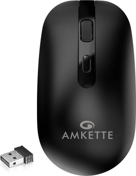 AMKETTE Hush Pro Edge Silent Switch, 3 DPI Settings, Smart Auto Sleep Wireless Optical Mouse
