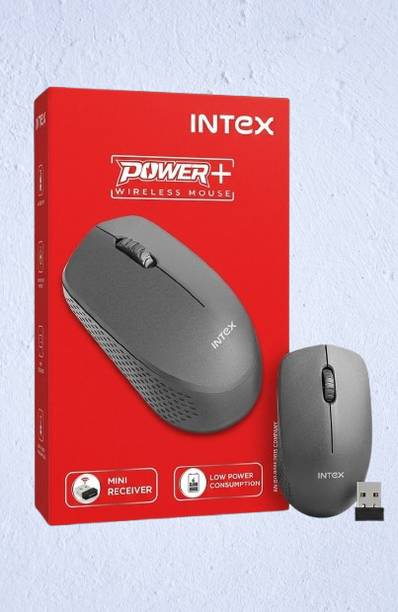 Intex Wireless Mouse Ergonomic 2.4GHz Cordless Optical Mouse with USB Nano Receiver Wireless Ergonomic Touch Mouse
