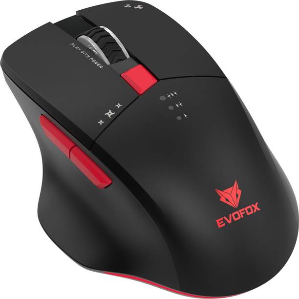 EVOFOX Shadow X Pro Wireless Ergonomic Optical  Gaming Mouse Tri-Mode 6400 DPI, 6 Programmable Buttons, Rechargeable With Bluetooth