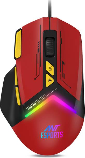 Ant Esports GM333 RGB 12800 DPI 1.5M Braided Cable Wired Ergonomic Optical  Gaming Mouse