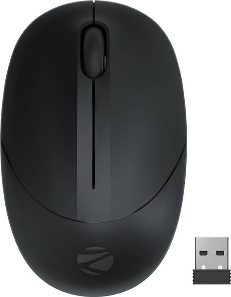 ZEBRONICS Panther Wireless Ambidextrous Optical Mouse Wireless Mouse, 1600DPI, Silent Ergonomic, Power Saving Precision