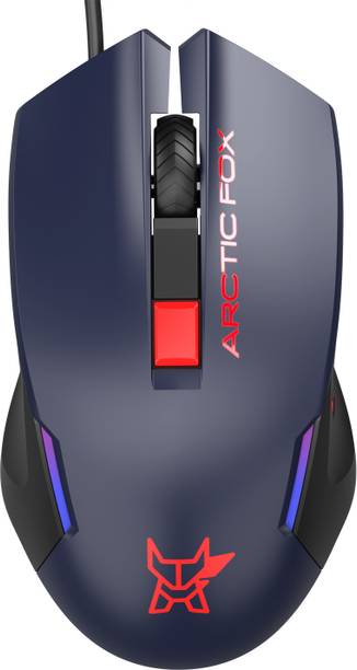Arctic Fox Breathing Lights and DPI Upto 3600 Wired Ambidextrous Optical  Gaming Mouse