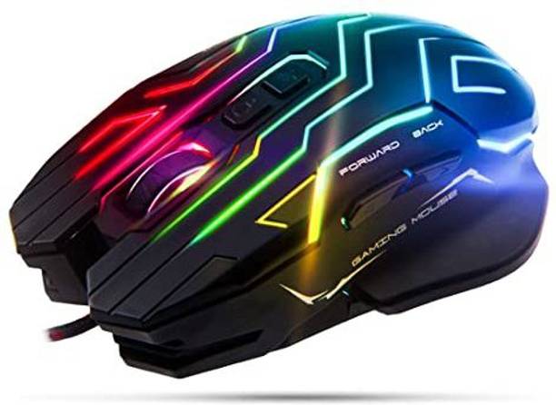 SRI Wired Gaming Mouse MT-GM22 Black, 200-4800 DPI, Ergonomically Designed Ambidextrous Hybrid  Gaming Mouse