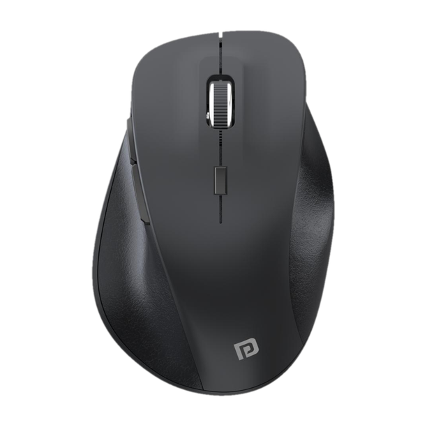 Portronics Toad 24 Ambidextrous Optical Mouse Ergonomical,6 Button Design, Runs on 2 AA Battery, Upto 1600DPI, POR 1611